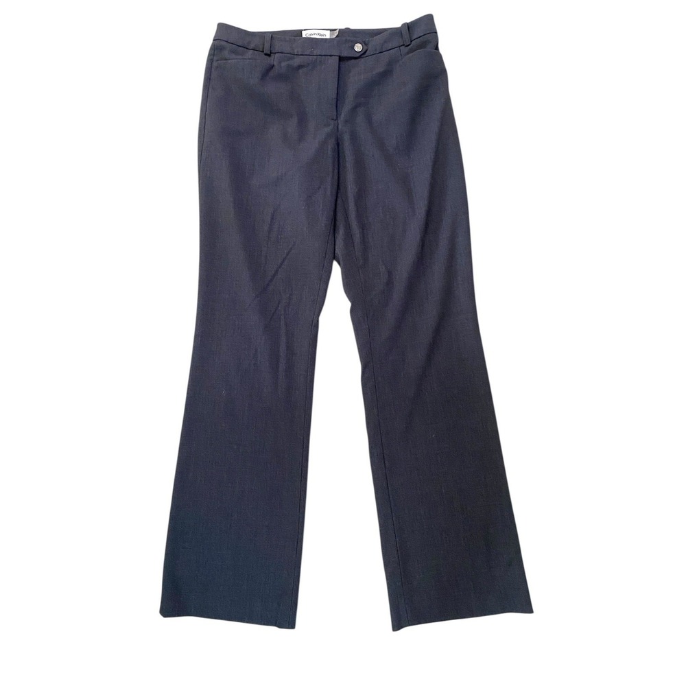 Calvin Klein Womens Dark Grey Modern Fit Dress Pants Size 6 Career Casual Work